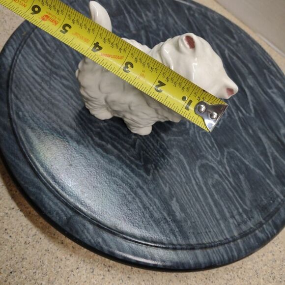 👍 Kitten Cat Figurine Blue eyes Vintage Ceramic.  C6 - Picture 7 of 7